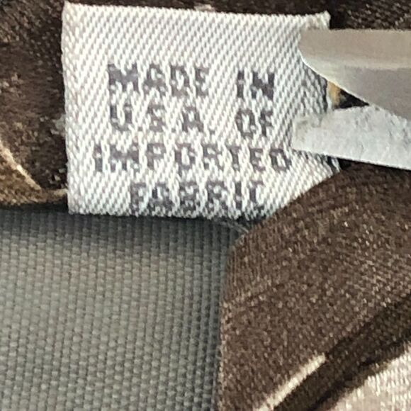 Vintage Pierre Cardin Tie Geometric Abstract Brown Gray Diamond Square Silk - Picture 6 of 9